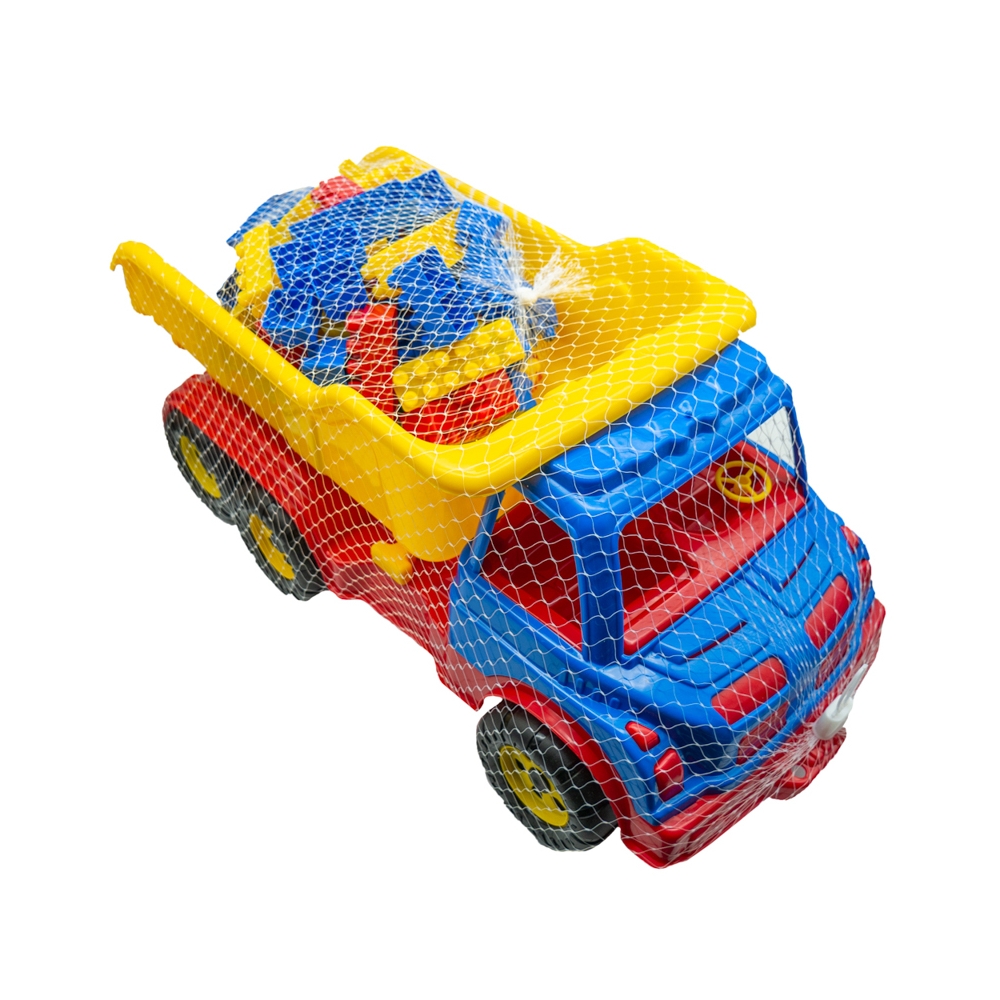 Camion plastic 60 cm + 80 cuburi - ROBENTOYS - imagine 6