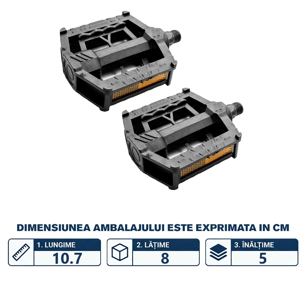 Pedale pentru biciclete copii, 2 buc/set - imagine 2