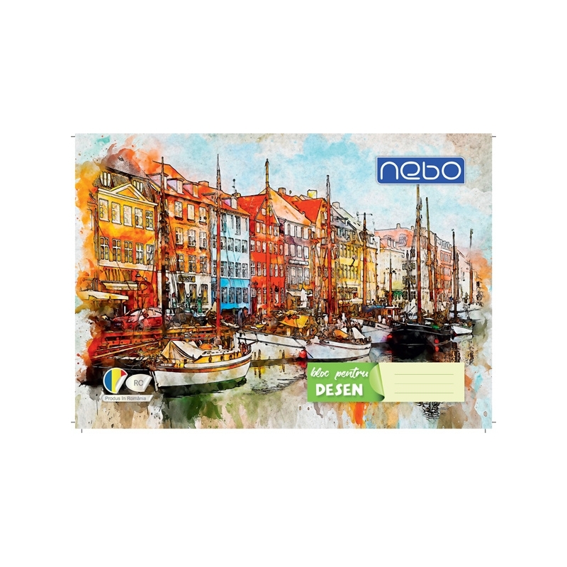 Bloc desen A4 16 file 120 g/mp - NEBO - imagine 4