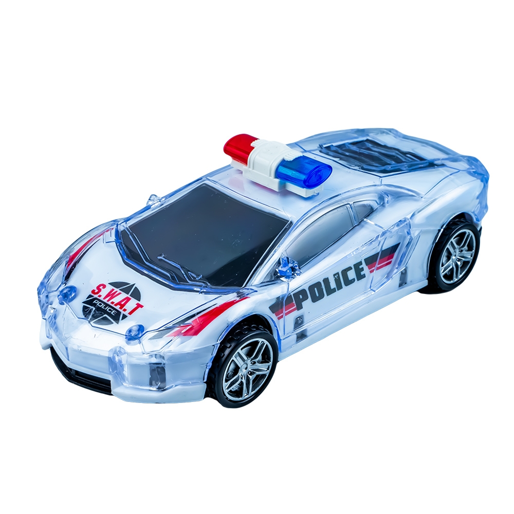Masinute Politie, cu baterii, 16.6x7.2x5.8 cm, 8 buc/set - imagine 3