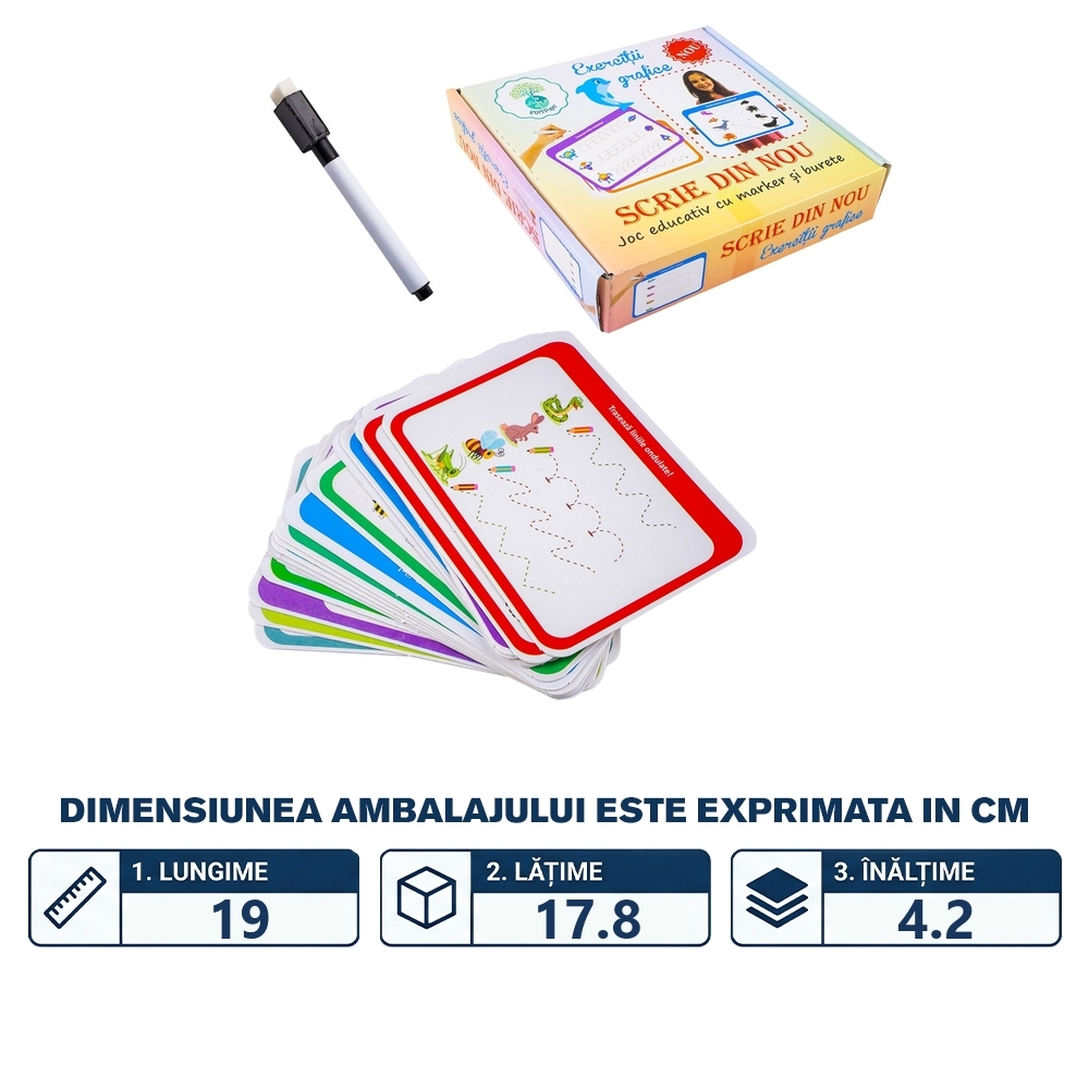 Joc educativ scrie din nou, Exercitii grafice - imagine 2