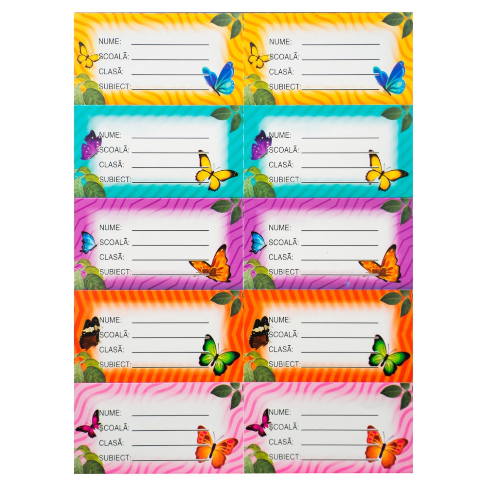 Etichete scolare cu desene, 20 coli/set - imagine 5