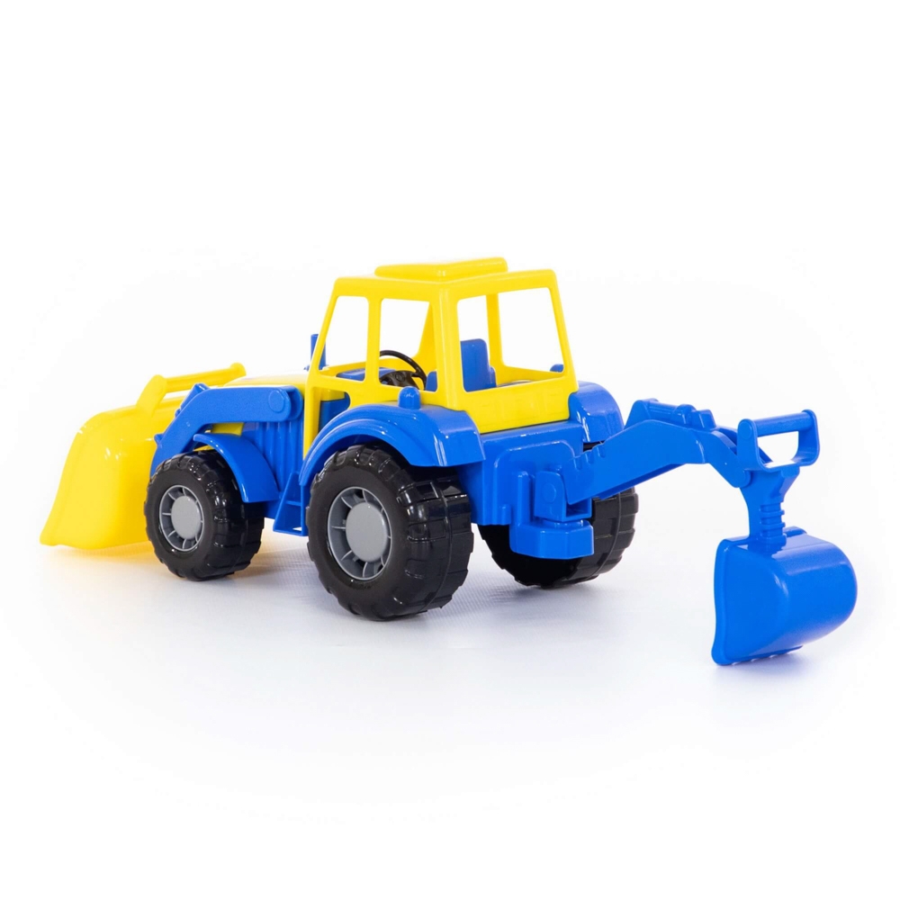 Tractor-excavator - Altay, 37x17x22 cm, Polesie - imagine 14