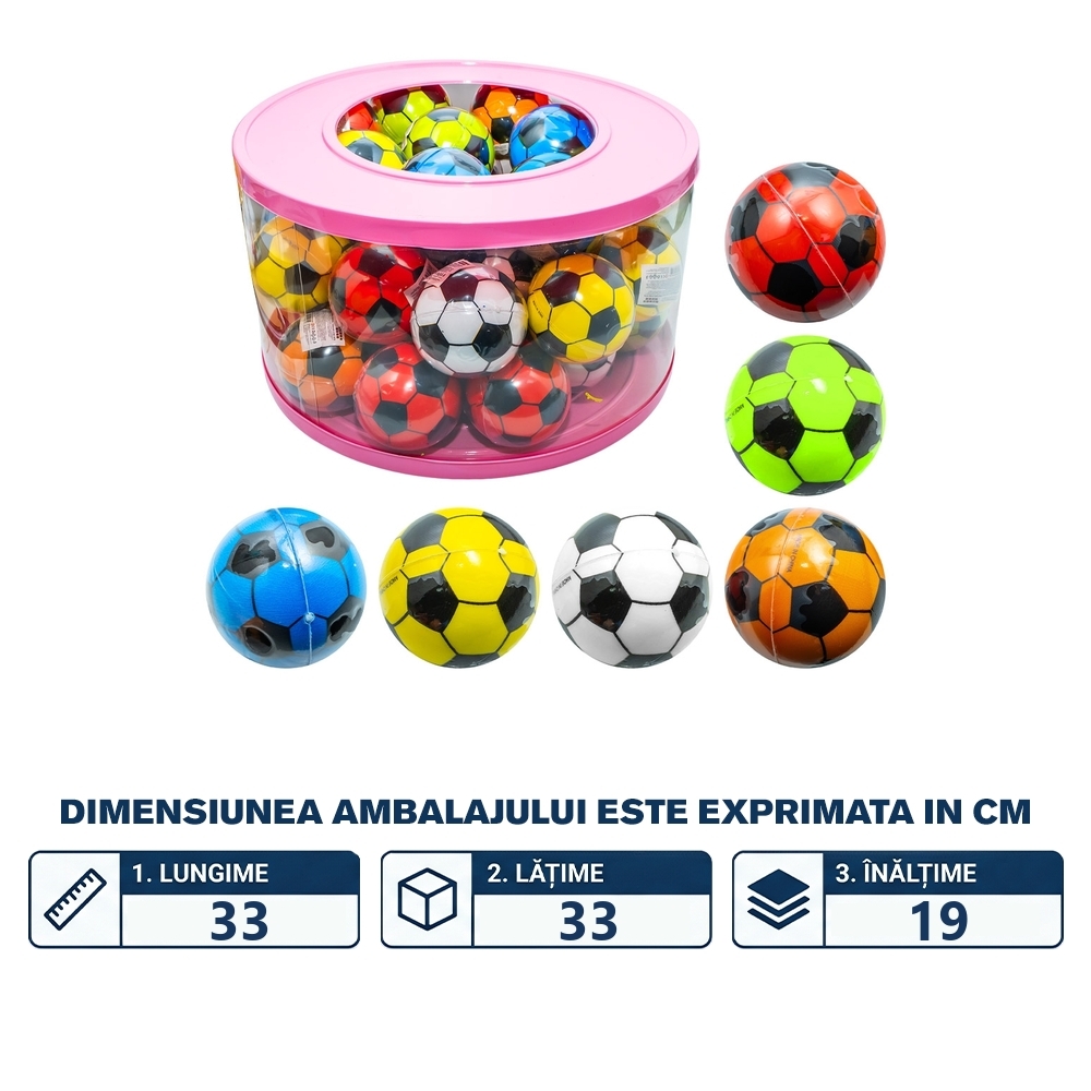 Minge Super elastica, 7.6 cm, Fotbal, 36 buc/display - imagine 2