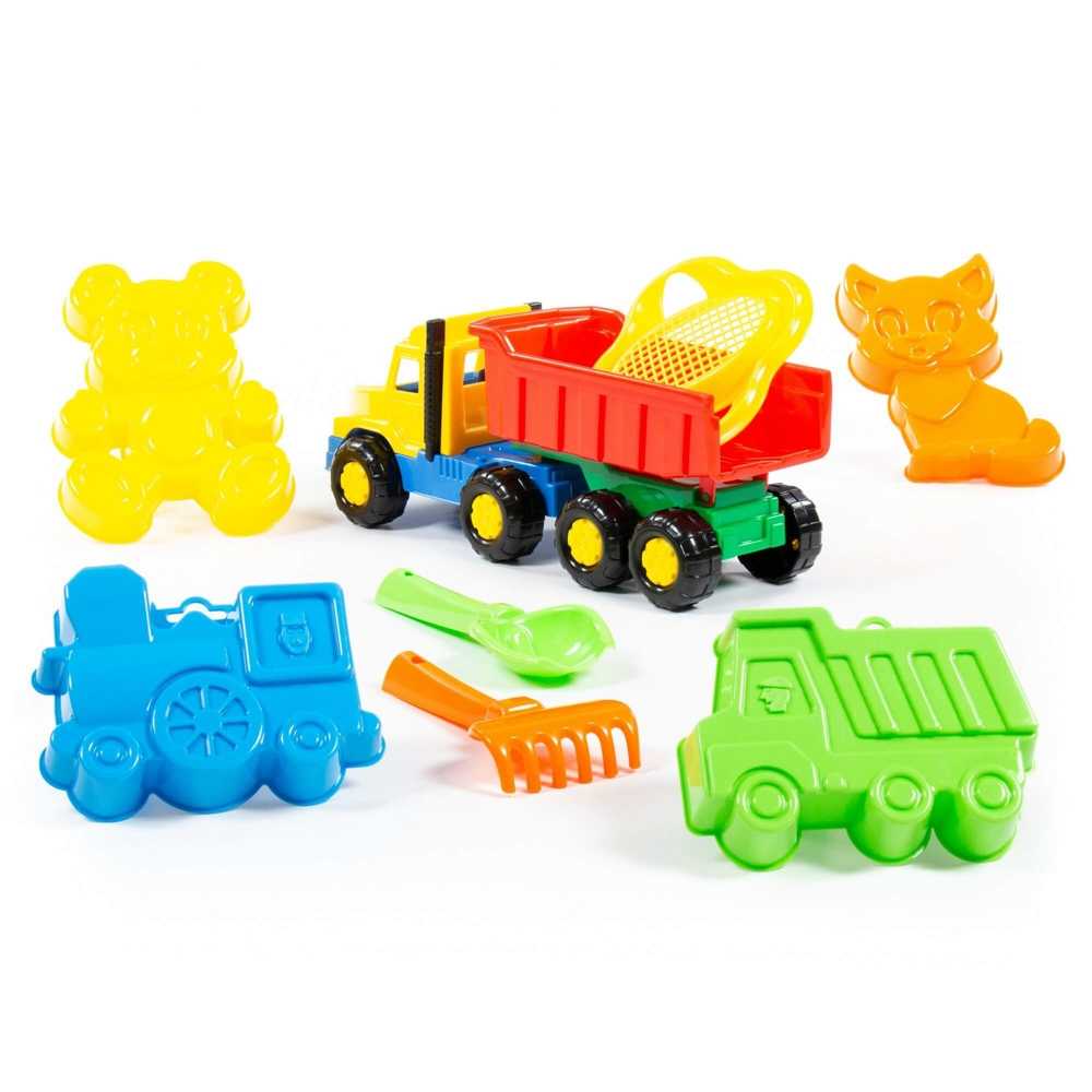 Camion Favorite + accesorii nisip, 30x16x16.5 cm - Polesie - imagine 8