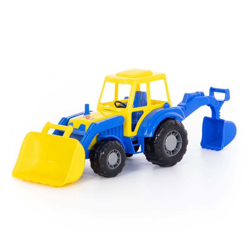 Tractor-excavator - Altay, 37x17x22 cm, Polesie - imagine 13