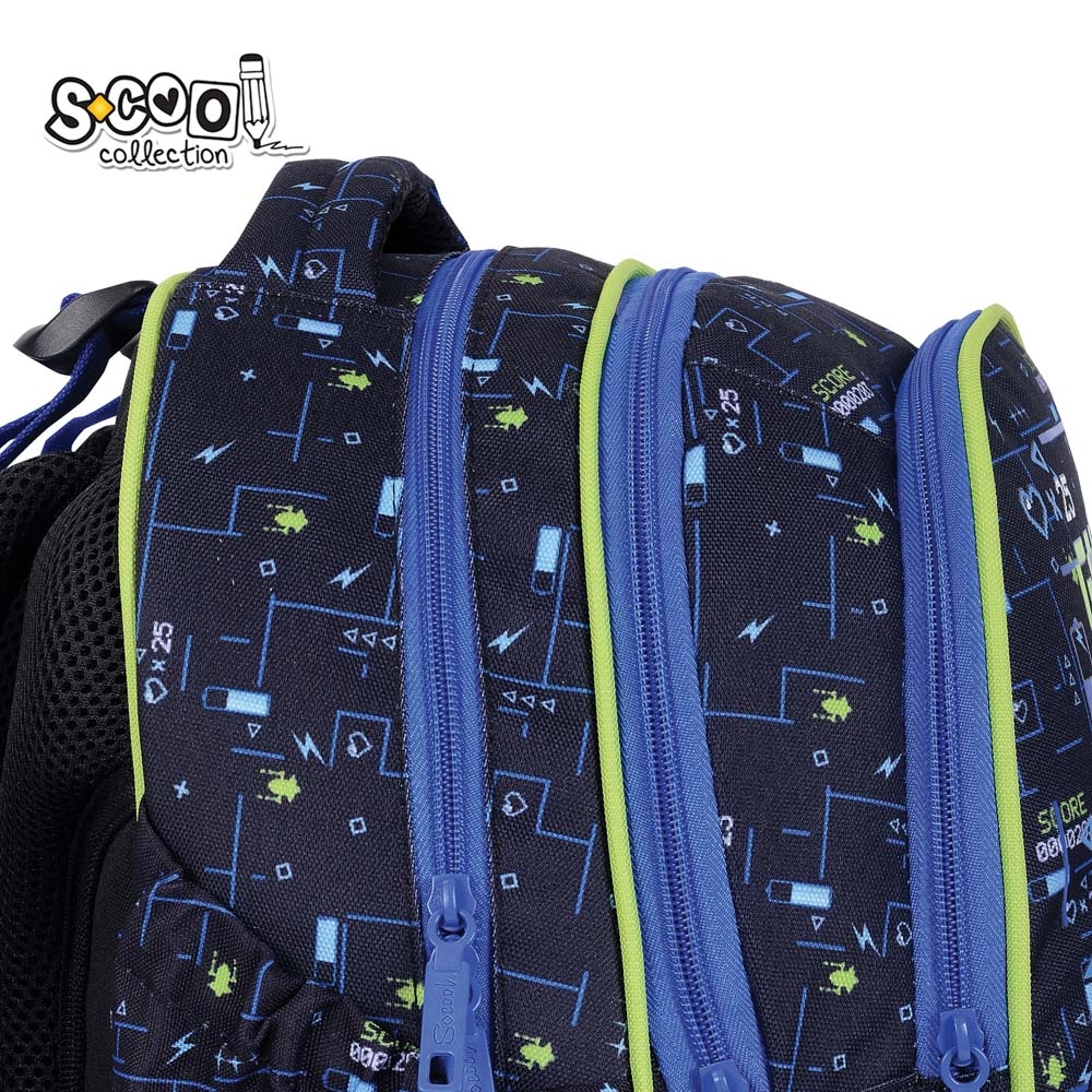 Ghiozdan anatomic, 39x33x18 cm, GAMER - S-COOL - imagine 5