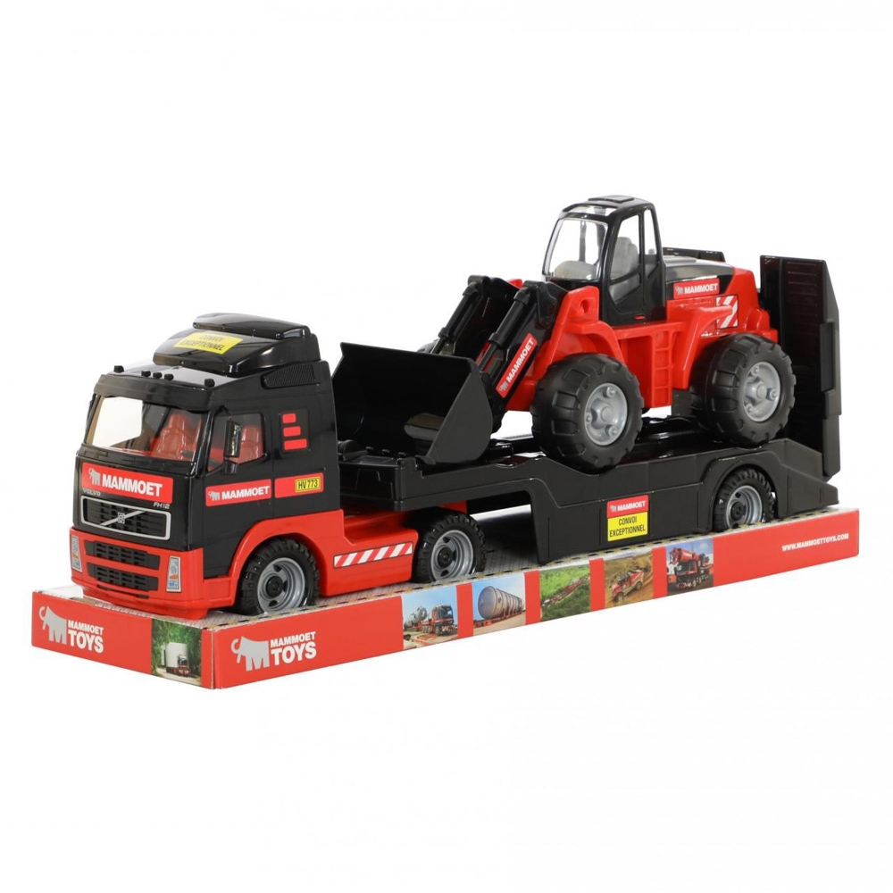 Camion+buldozer - Mammoet, 89x19x25 cm, Polesie - imagine 5