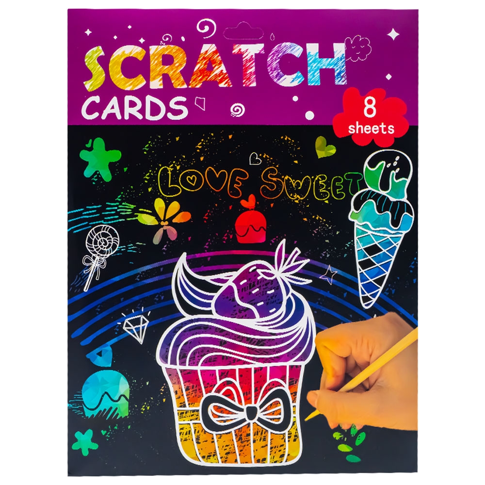 Cartonase hartie magica, 8 buc/set - imagine 5