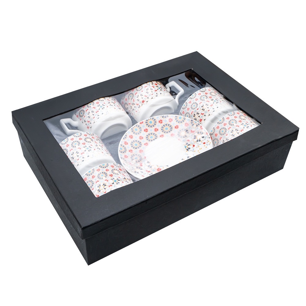 Set Cafea, din ceramica: 6 cesti + 6 farfurioare - imagine 7