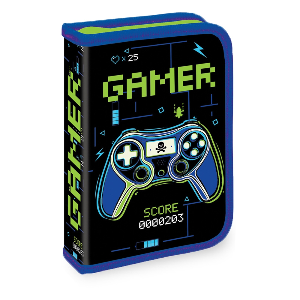 Set micul scolar: Ghiozdan, Penar echipat, Sac sport, Portofel, GAMER - S-COOL - imagine 5