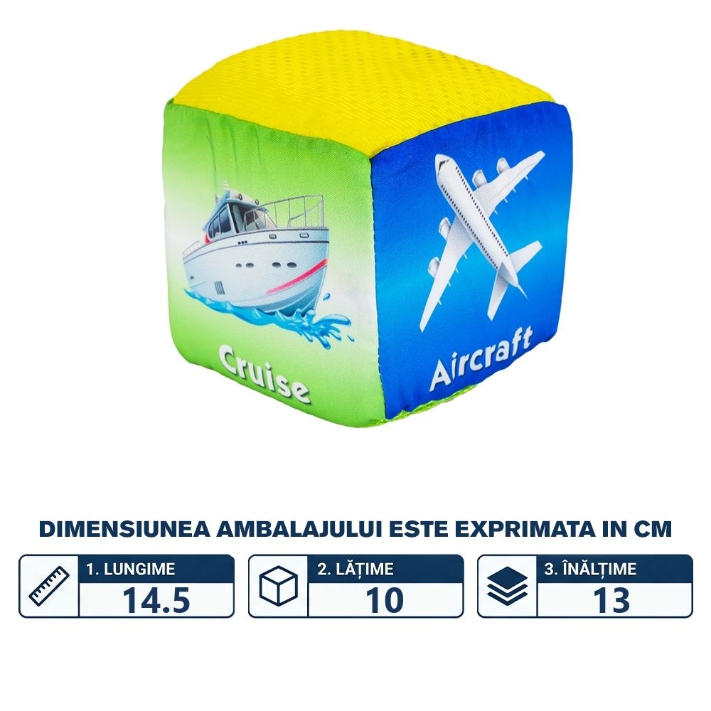 Cub bebelusi, material textil, Mijloace de transport - imagine 2