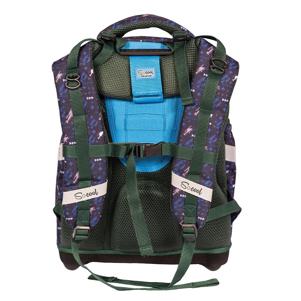 Ghiozdan anatomic, compartiment laptop, 42x34x22 cm, SKY LINE - S-COOL - imagine 4