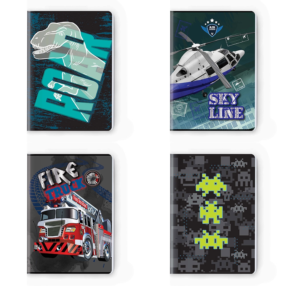 Caiet A4, 52 file AR, Premium, 75g, Boys Collection - S-COOL