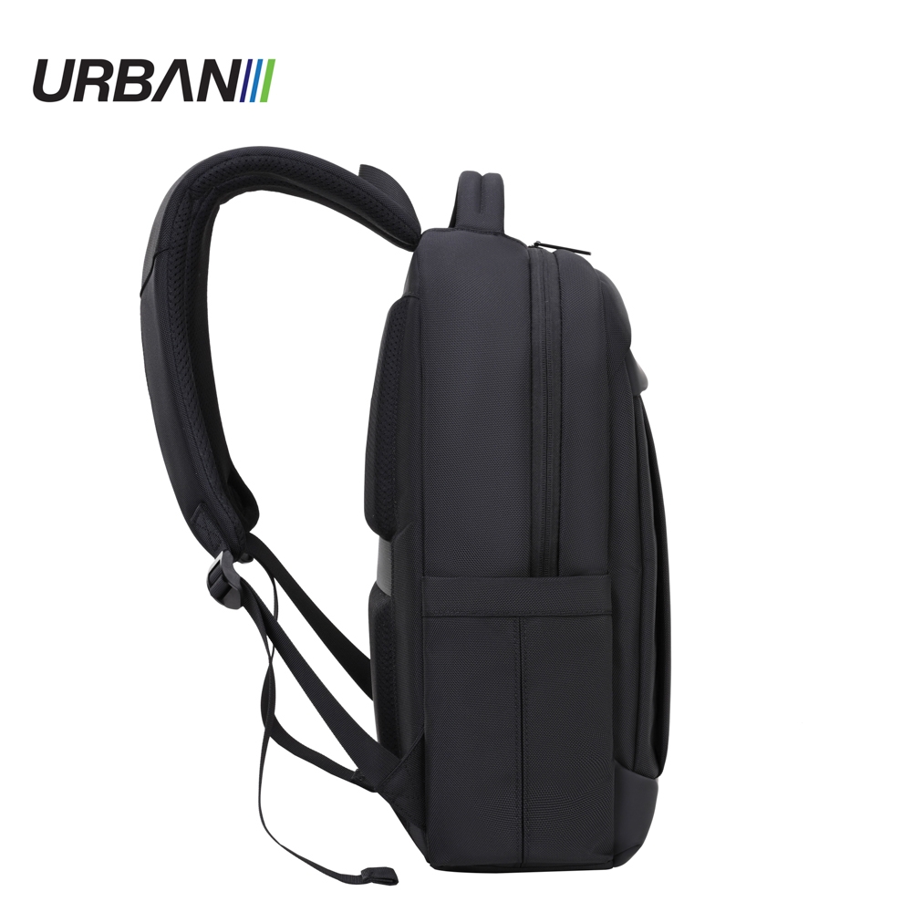 Ghiozdan compartiment laptop, URBAN BLACK, 44x31x13 cm - OFFISHOP - imagine 3