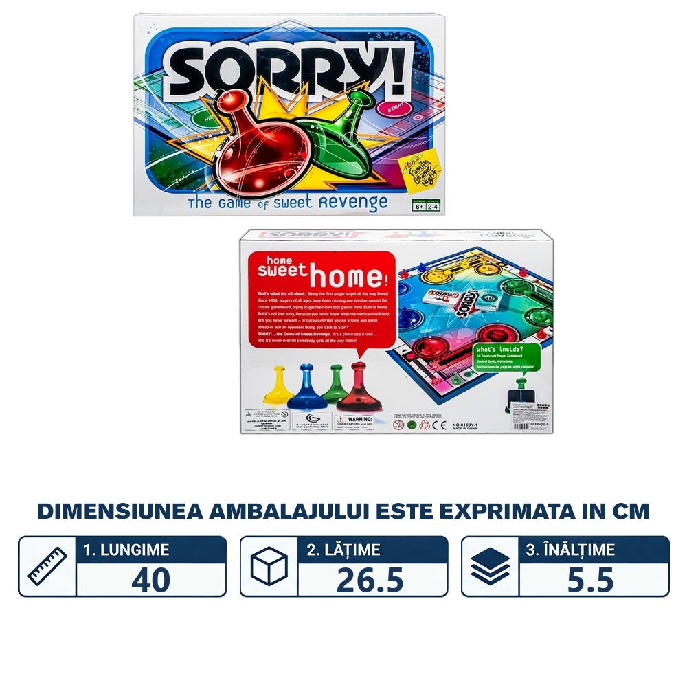 Joc cu zaruri si pioni, Sorry - imagine 2