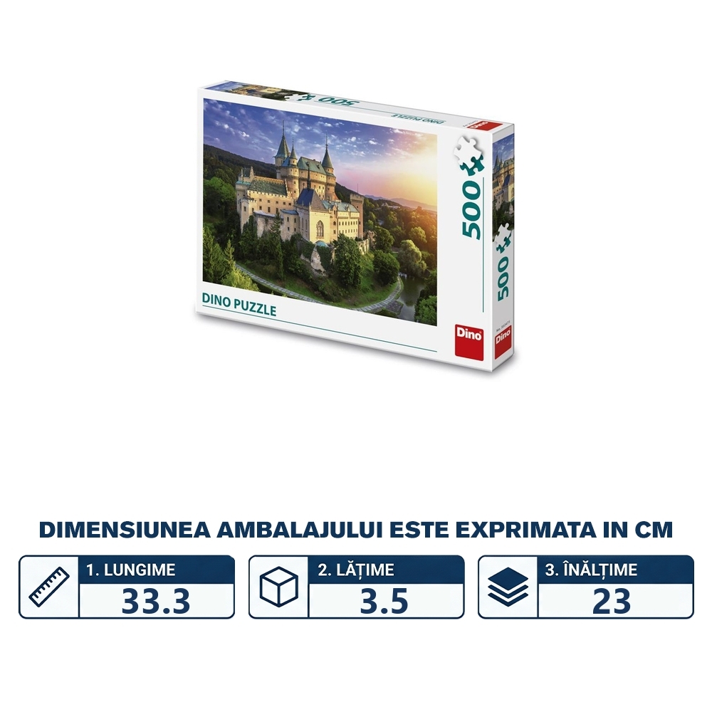 Puzzle 500 piese, Castelul Bojnice - DINO TOYS - imagine 2