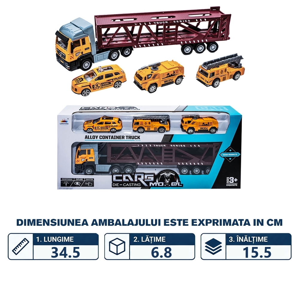 Camion transport auto + masinute - imagine 2