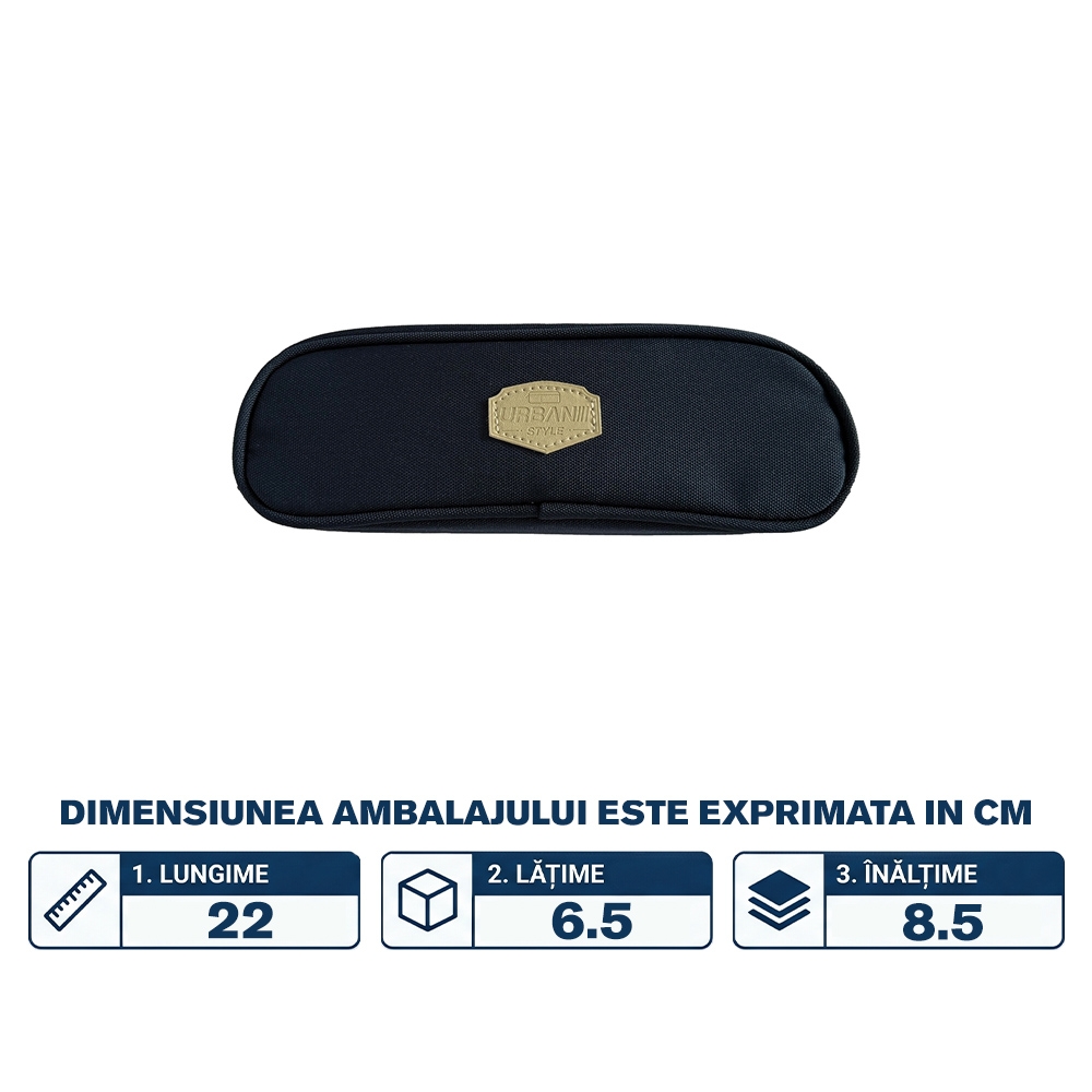 Penar borseta Urban, 22x6.5x8.5 cm, Blue - S-COOL - imagine 2