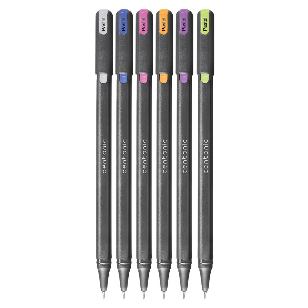 Pixuri Pentonic, cu gel, Neon&Pastel, 12 culori/set - LINC - imagine 4