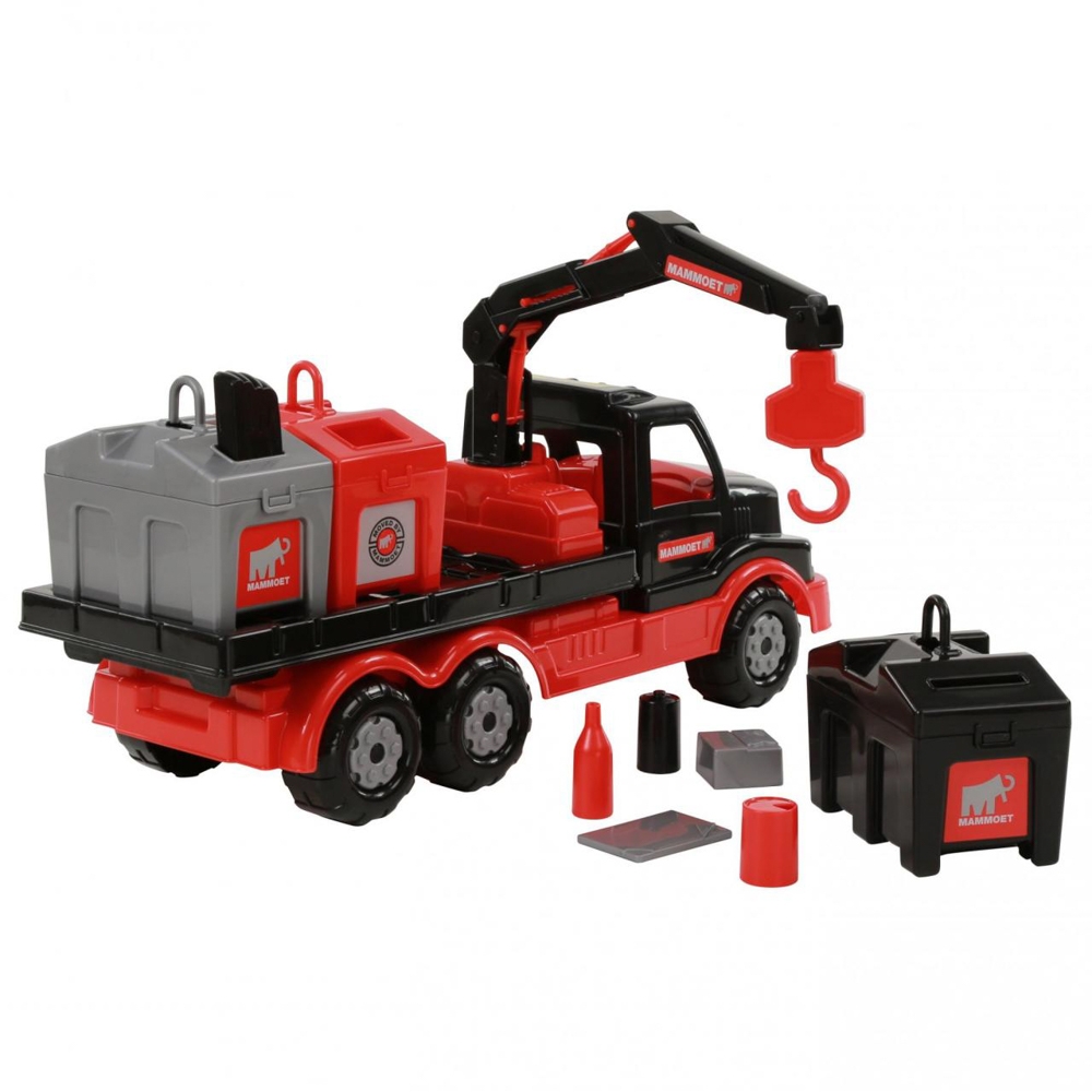 Camion salubrizare+pubele - Mammoet, 47x18x23 cm, Polesie - imagine 4