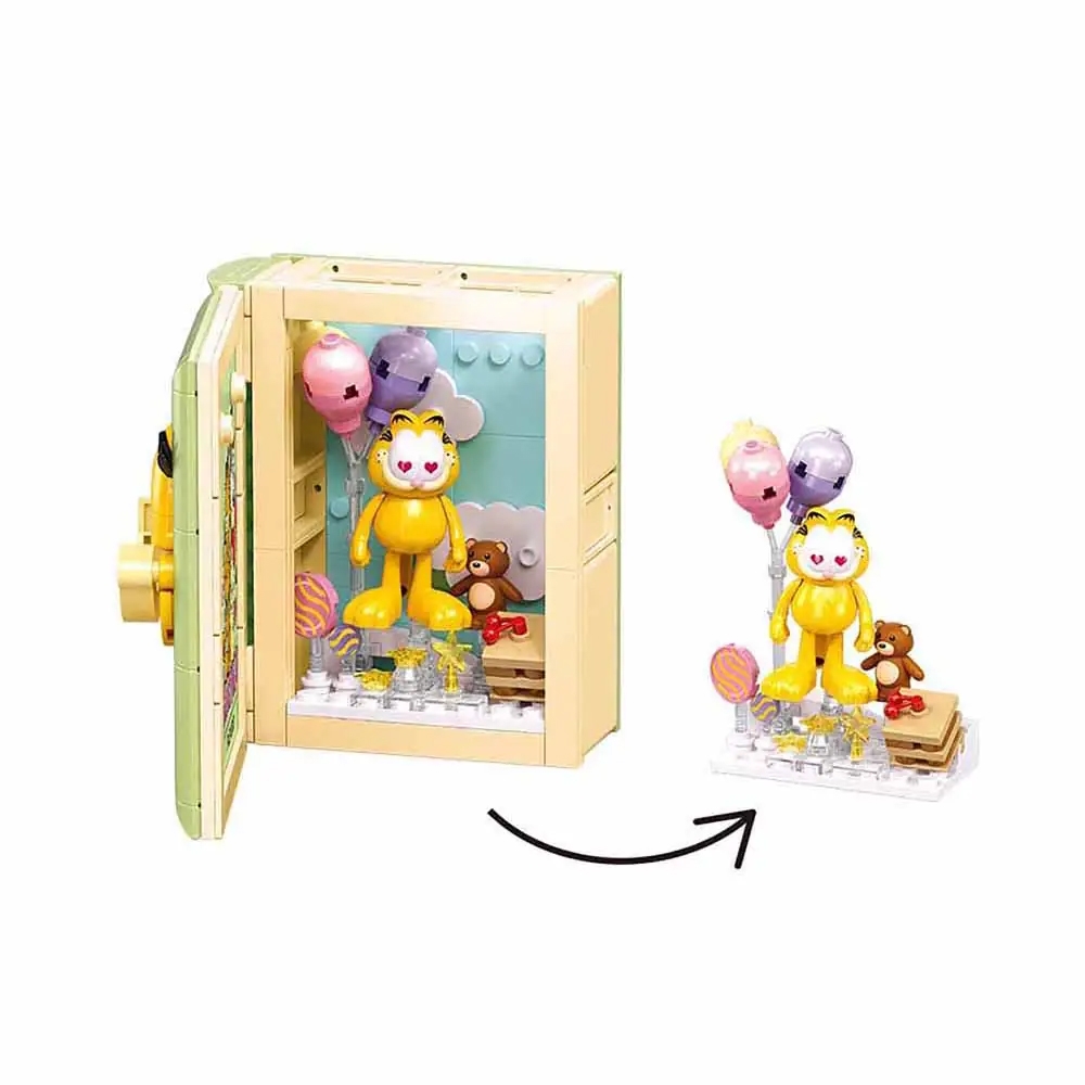 Set de constructie, 230 piese, Garfield si cartea - Sluban - imagine 3