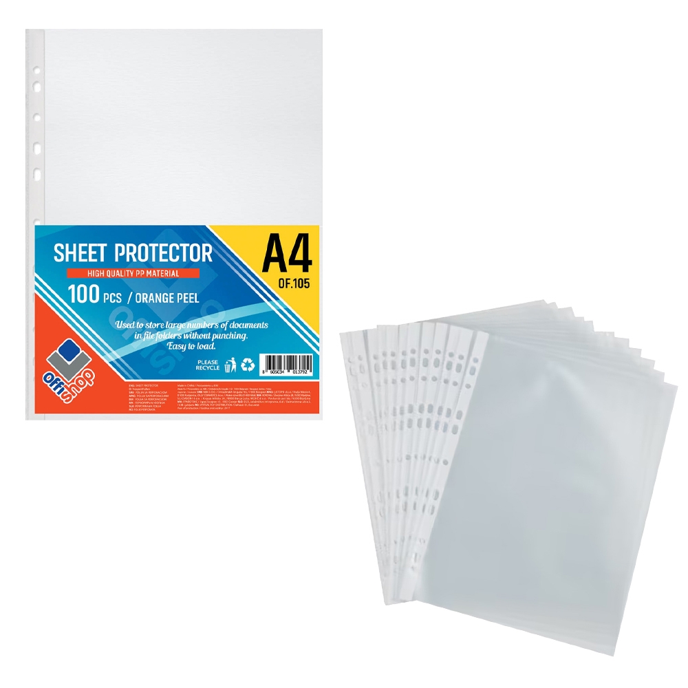 Folie protectie A4, 40 MIC, 100 buc/set - OFFISHOP - imagine 5
