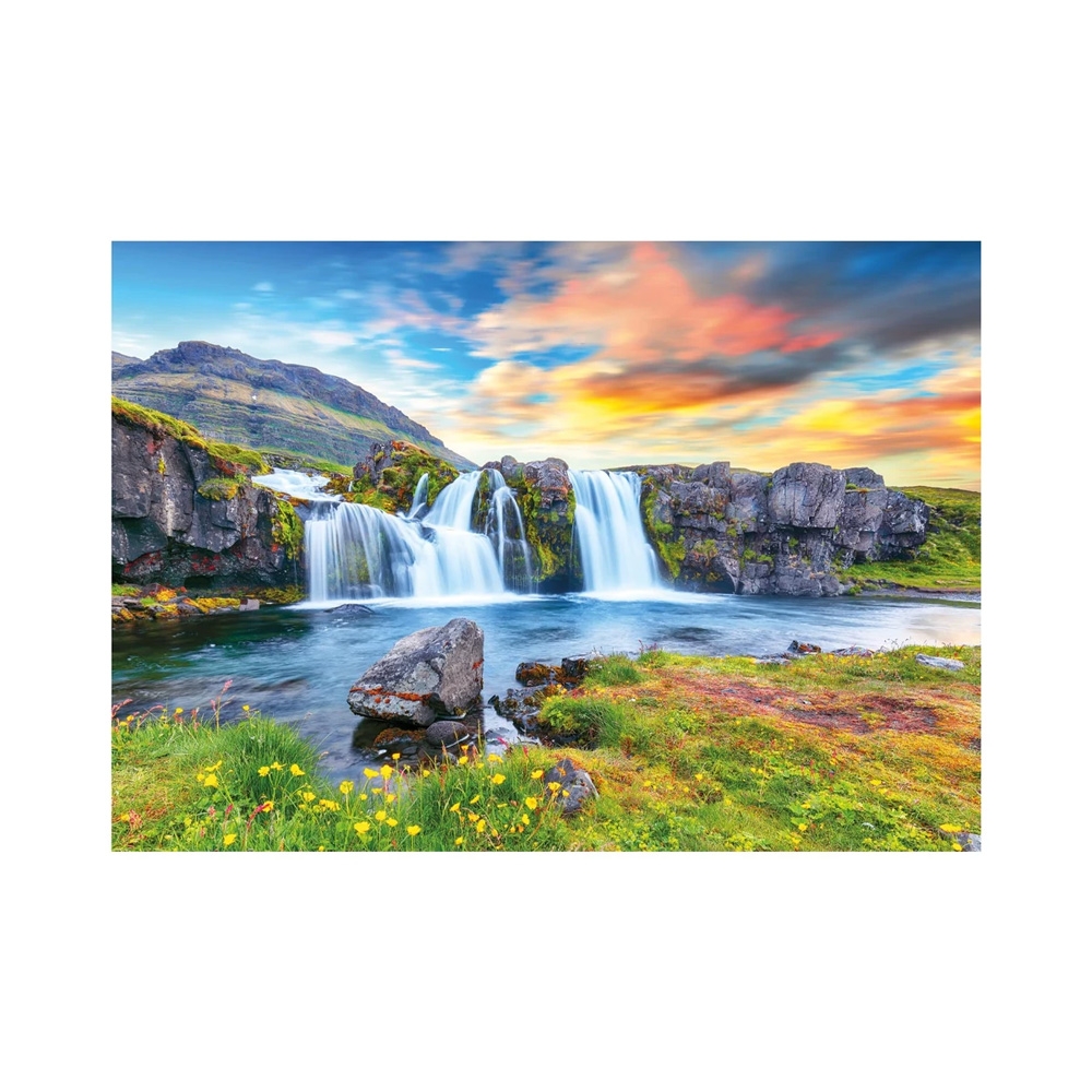 Puzzle 500 piese, Cascada Islanda - DINO TOYS - imagine 5