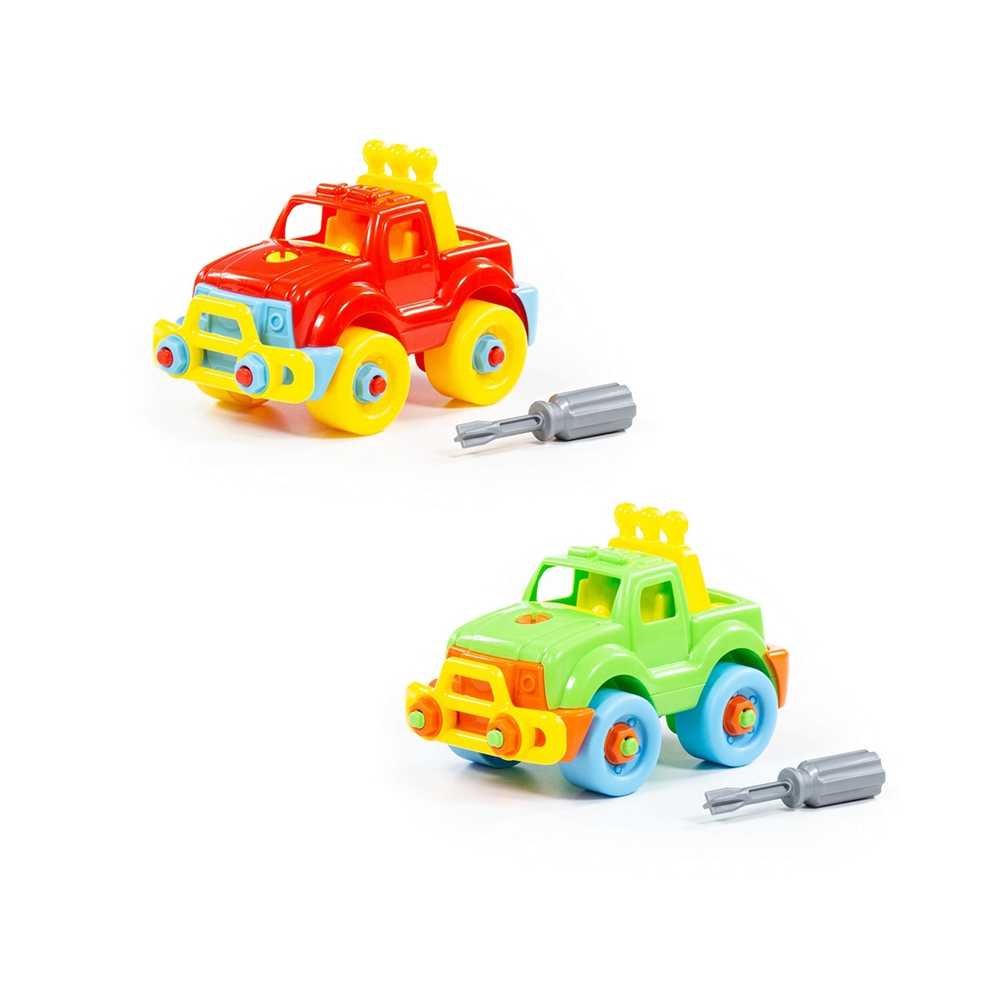 Jeep demontabil, 25,5x10x22 cm, Polesie