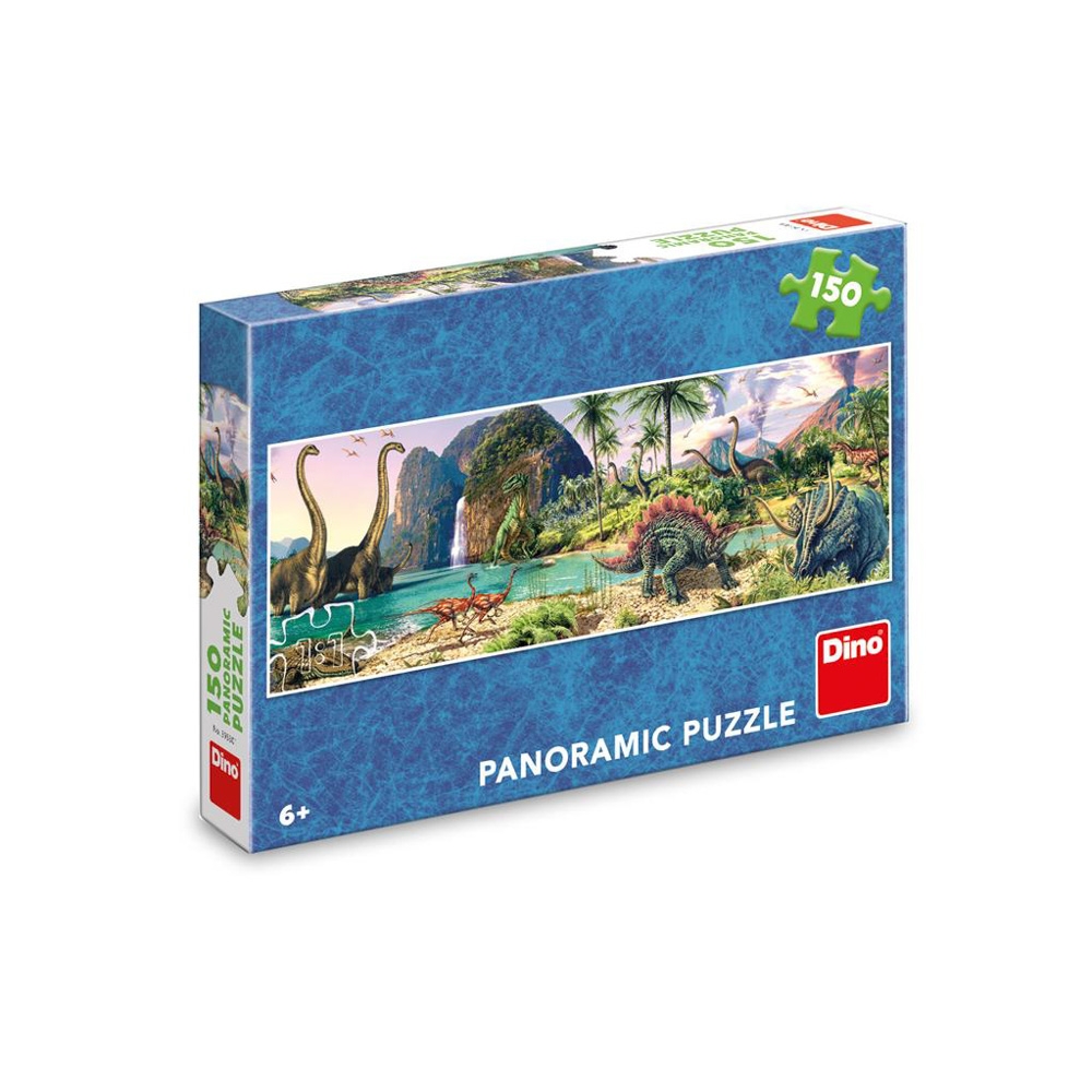 Puzzle 150 piese, panoramic, Dinozauri - DINO TOYS - imagine 4