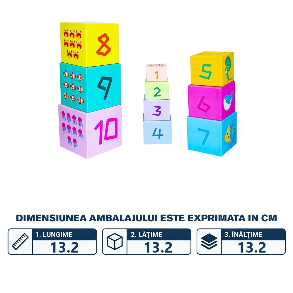 Cuburi educative, stivuibile - imagine 2