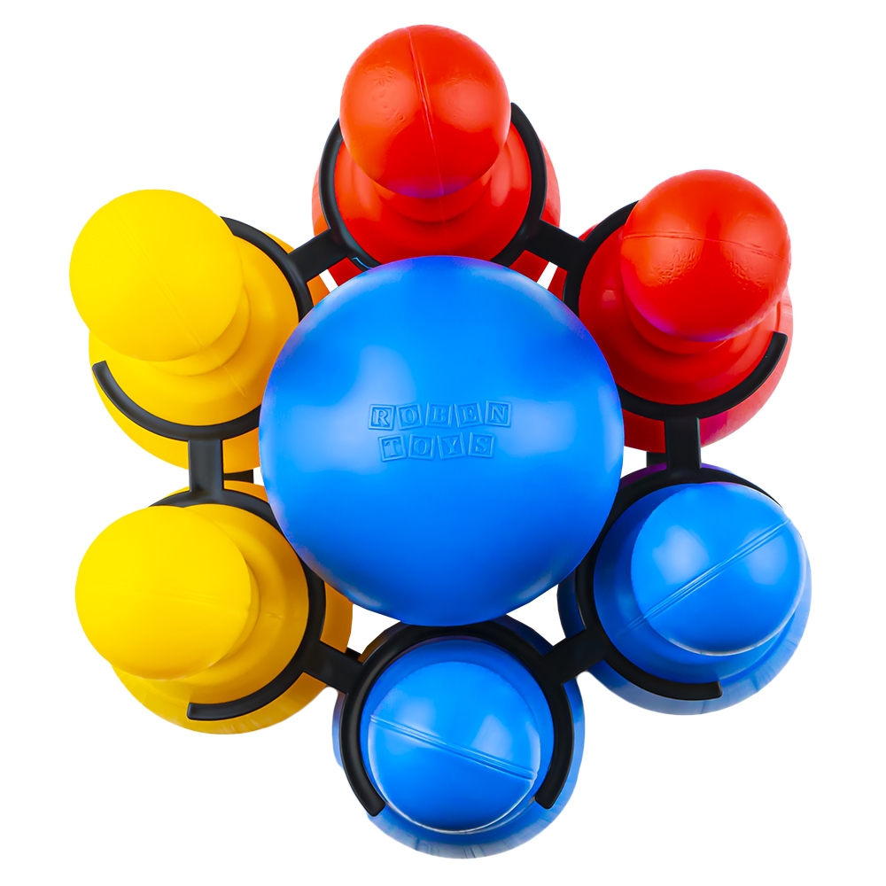 Set Bowling, 6 piese + minge si suport - ROBENTOYS - imagine 11
