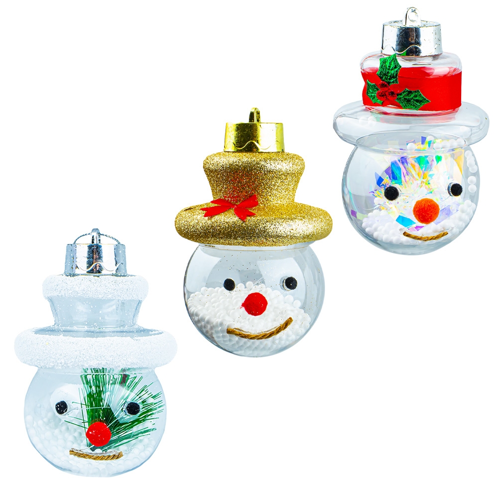 Glob pom Craciun, 9 cm, 1 buc/set