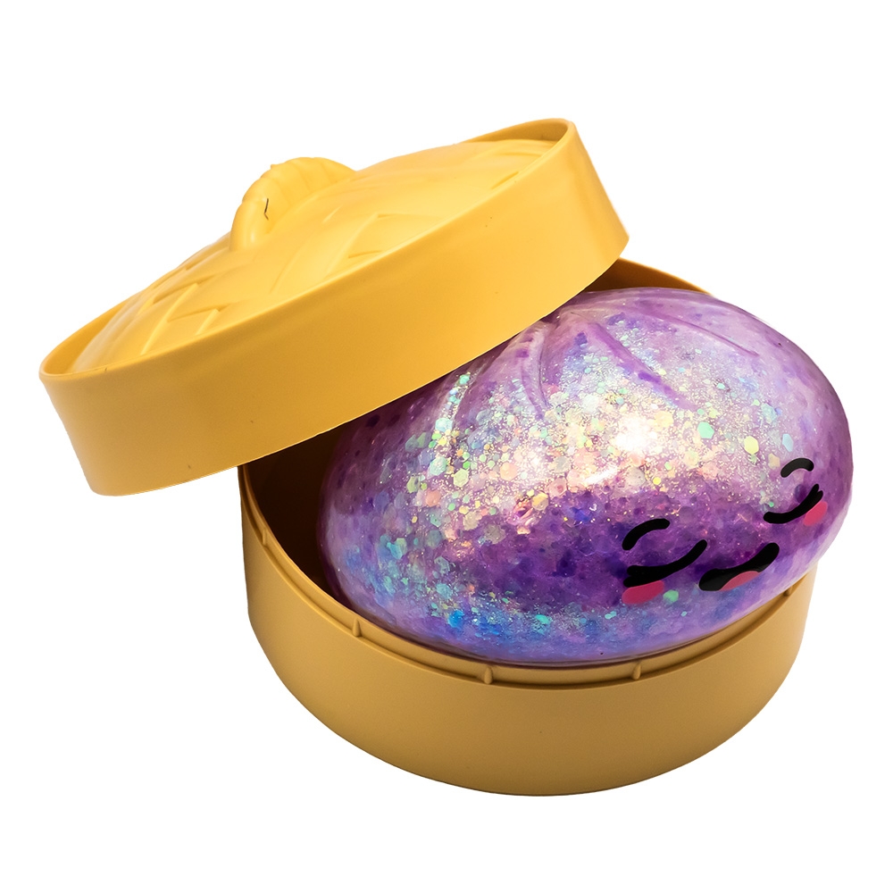 Jucarie antistres, Squishy dumpling - Glitter - imagine 3
