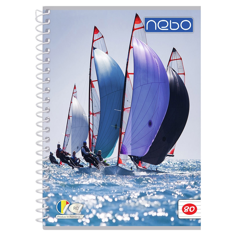 Caiet A4 80 file cu spira DR - NEBO - imagine 4