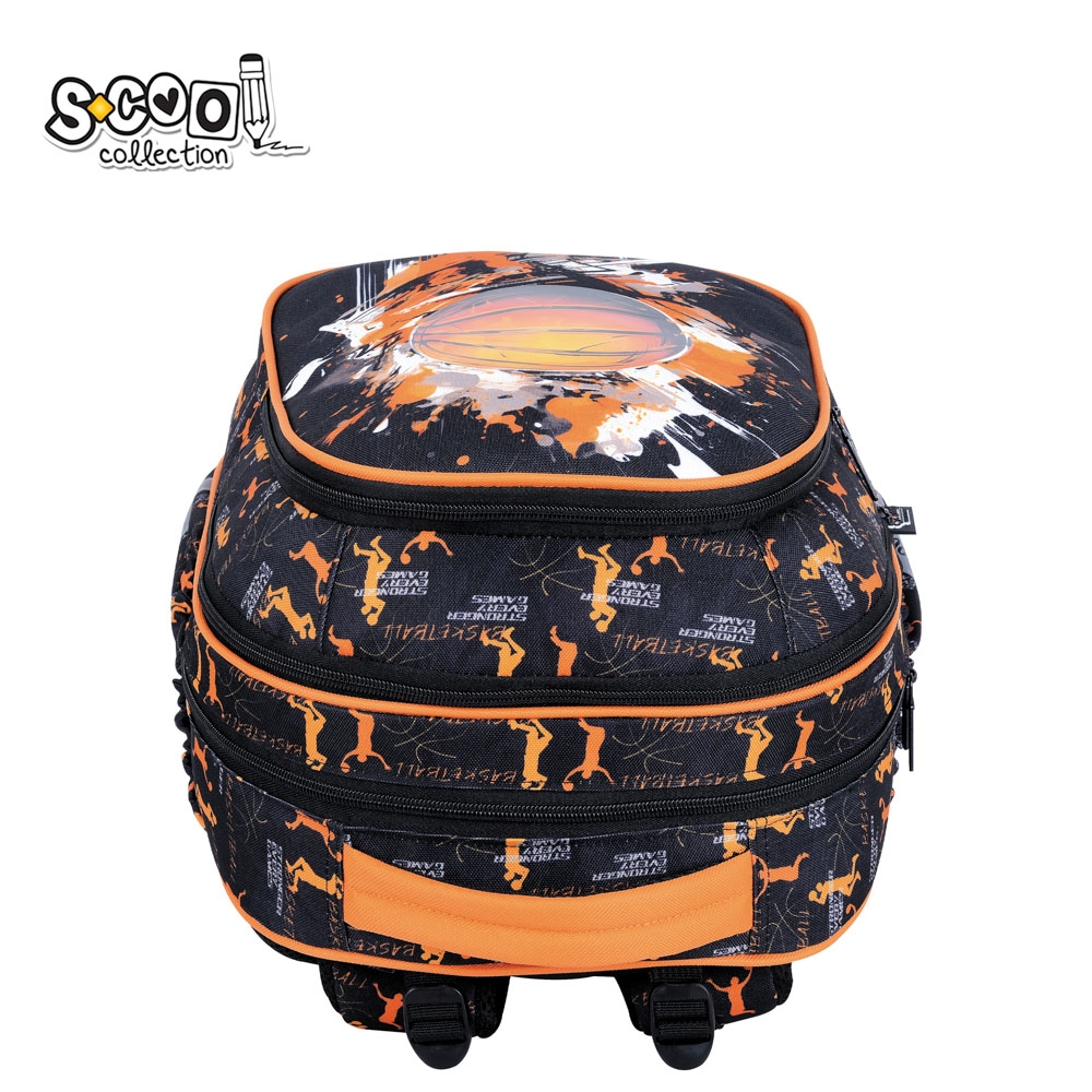 Ghiozdan anatomic, 39x33x18 cm, BASKETBALL - S-COOL - imagine 5