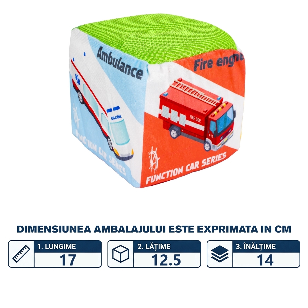 Cub bebelusi, material textil, Vehicule - imagine 2