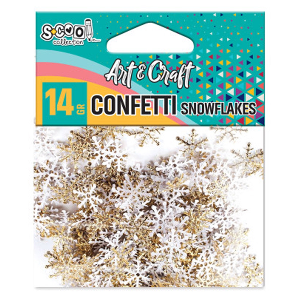 Accesorii craft, confetti fulgi de zapada, 14 gr - S-COOL