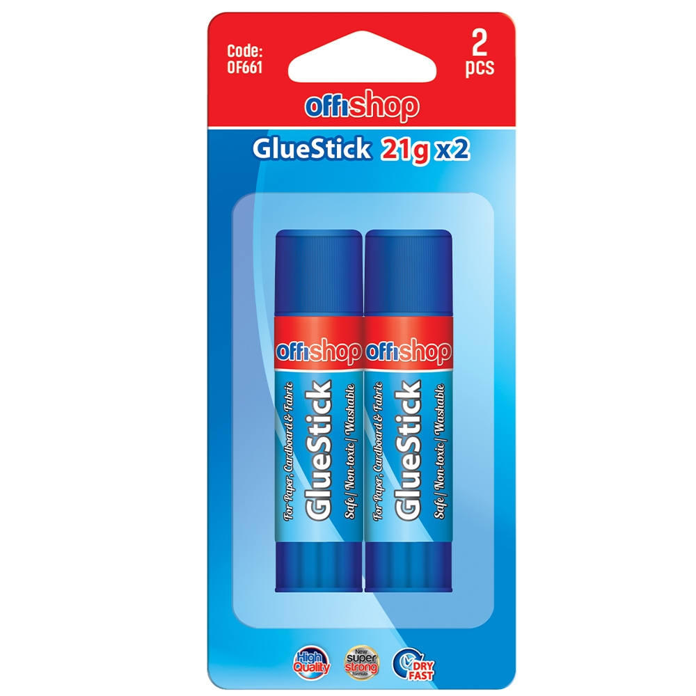 Lipici solid, PVP, 21g, 2 buc/blister - OFFISHOP - imagine 2