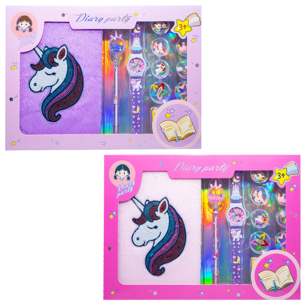 Jurnal plusat + accesorii, 14 piese/set