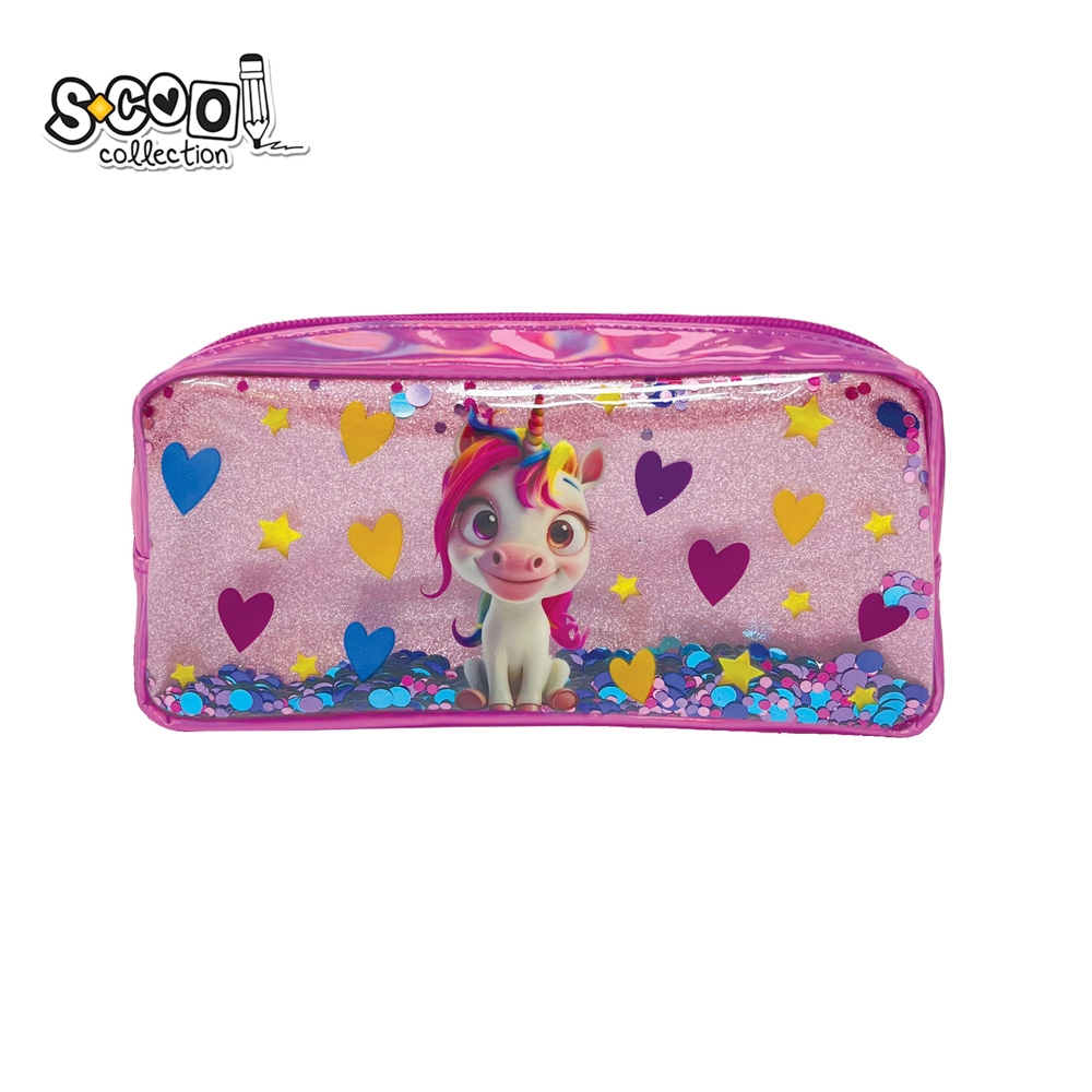 Penar borseta paiete, 1 fermoar, UNICORN, 22x11x5.5 cm - S-COOL