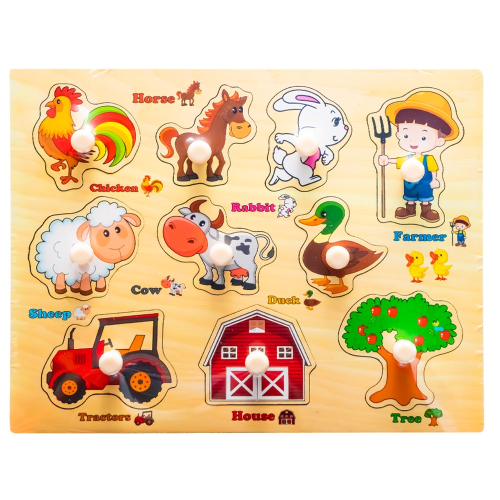 Puzzle din lemn, incastru - imagine 3