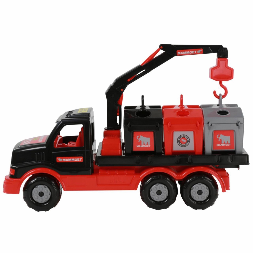 Camion salubrizare+pubele - Mammoet, 47x18x23 cm, Polesie - imagine 2