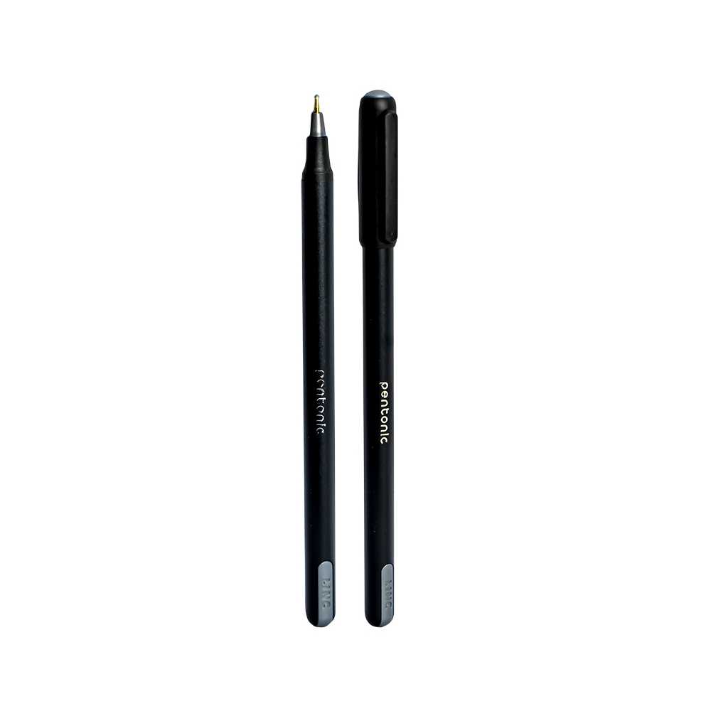 Pix Pentonic, corp negru, mina neagra, 0.7 mm - LINC - imagine 3