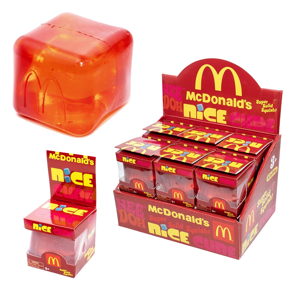 Jucarie antistres Squishy Cube, Sugar Gold