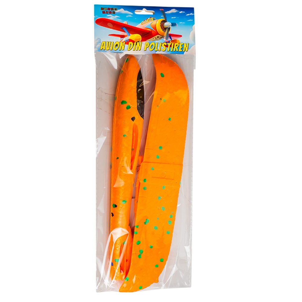 Avion din polistiren, cu led, 48x47 cm - ROBENTOYS - imagine 4