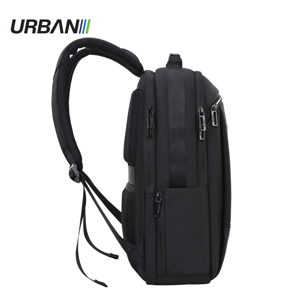 Ghiozdan compartiment laptop, URBAN BLACK, 43x29x12 cm - OFFISHOP - imagine 3