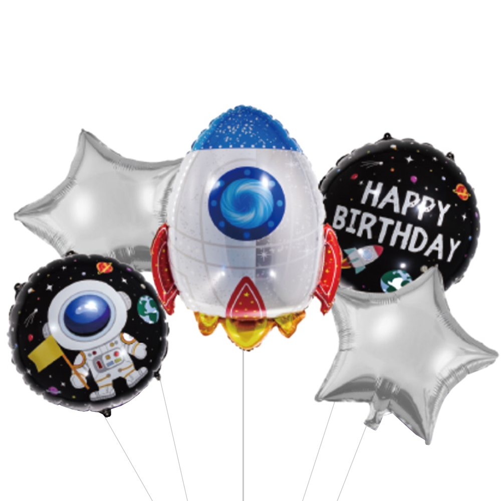 Balon, folie aluminiu, Racheta - imagine 3