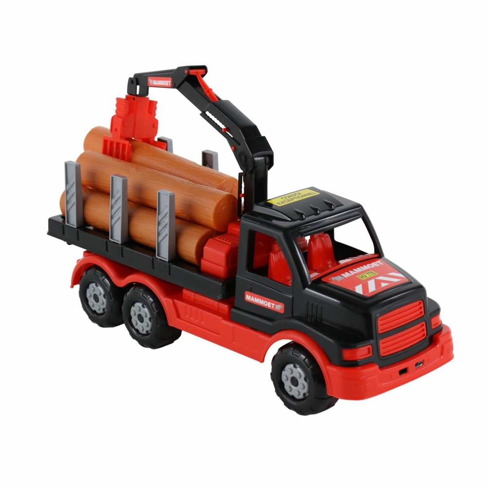 Camion cu lemne - Mammoet, 47x16x26 cm, Polesie - imagine 3