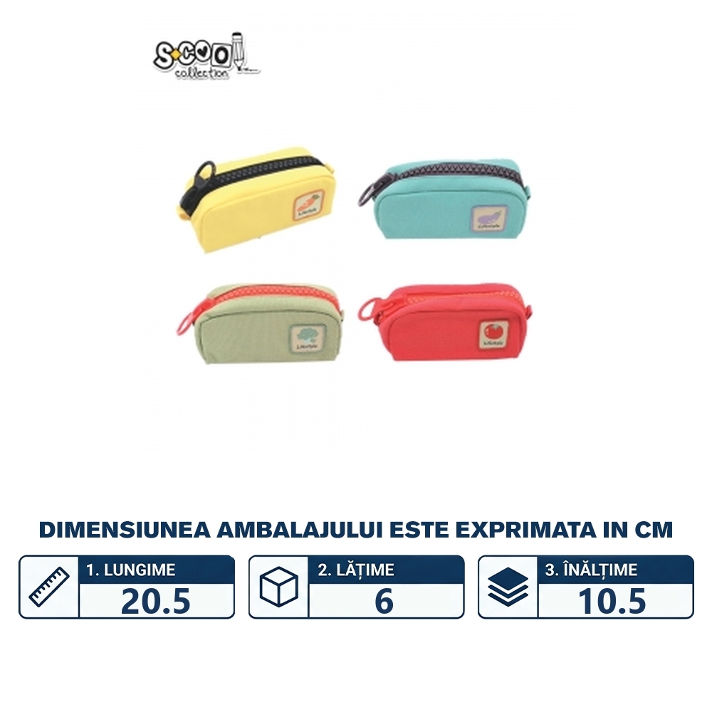 Penar borseta CANVAS URBAN, 20.5x10.5x6 cm - S-COOL - imagine 2